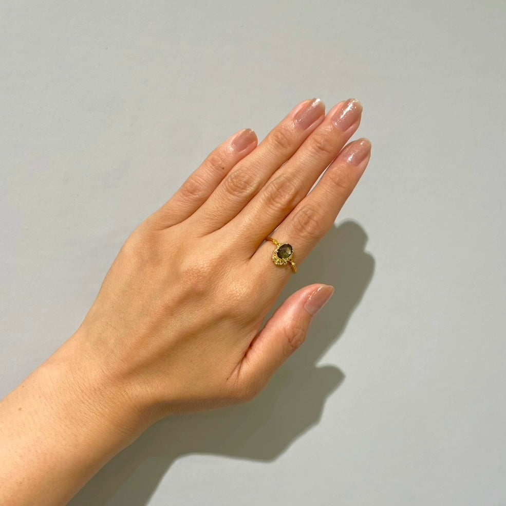 1856 Gold Sheen Sapphire K18