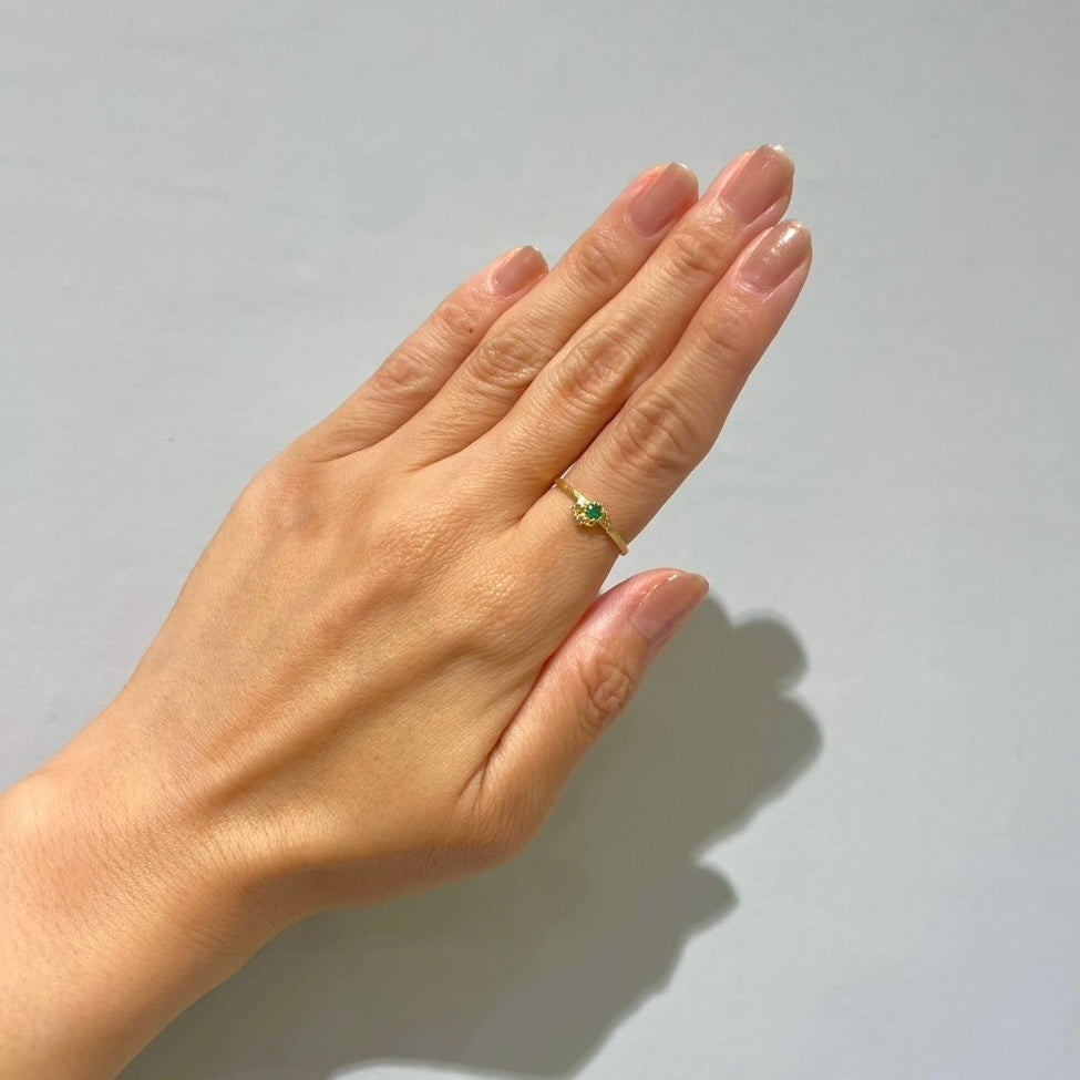 1714 Emerald / diamond K18
