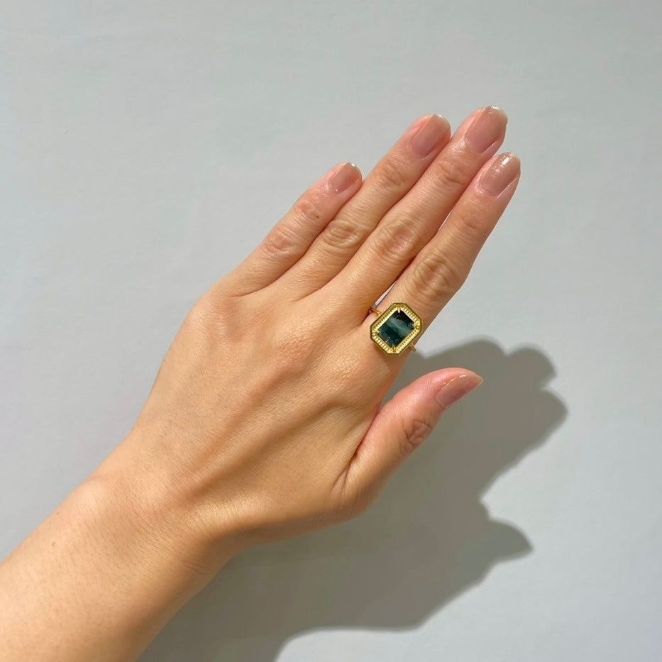 2119 Tricolor Blue Tourmaline K18