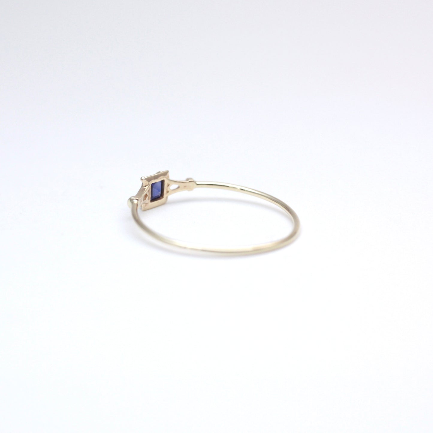 050 Blue Sapphire Ring “THIN LINE” 『ONLINE LIMITED』