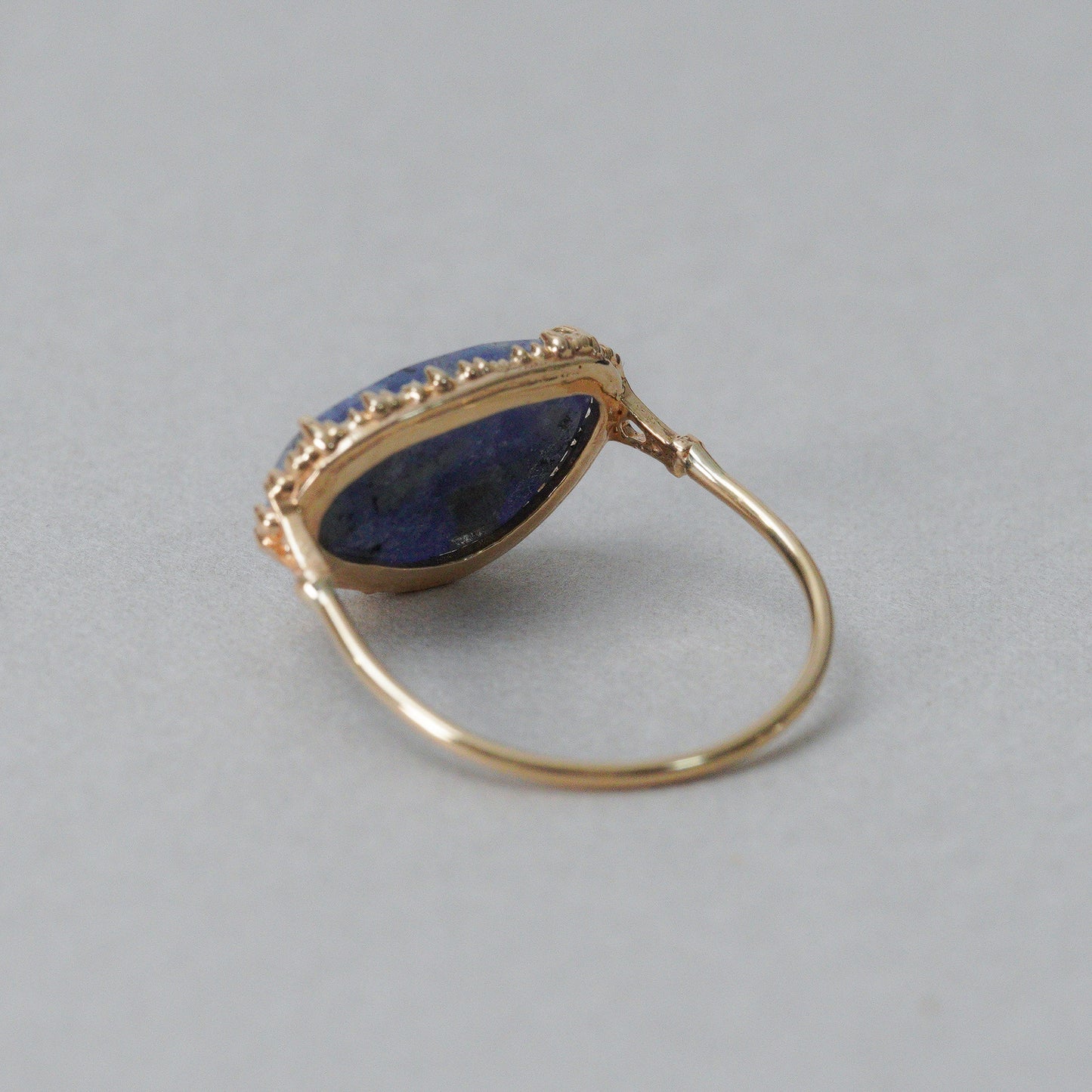 1514 Dumortierite in Quartz / Ring