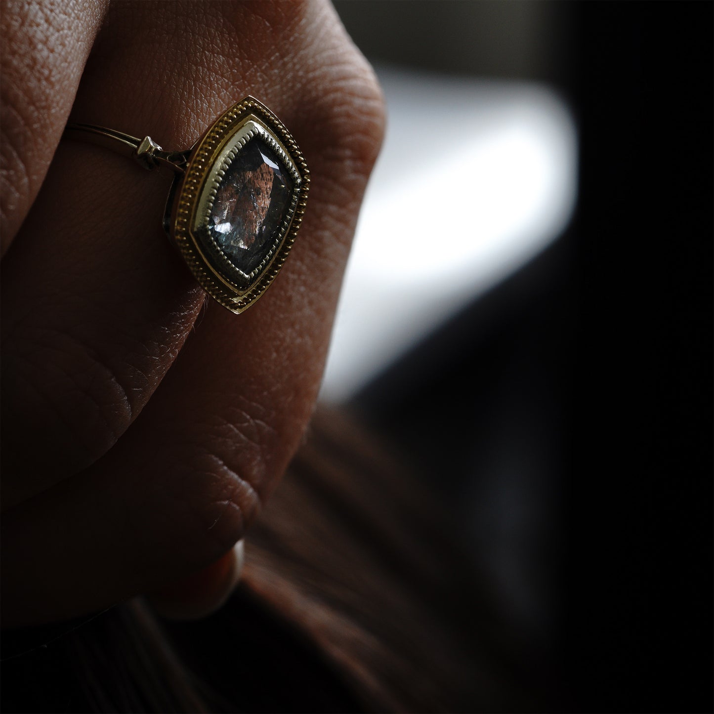 1213 Moss Aquamarine Ring