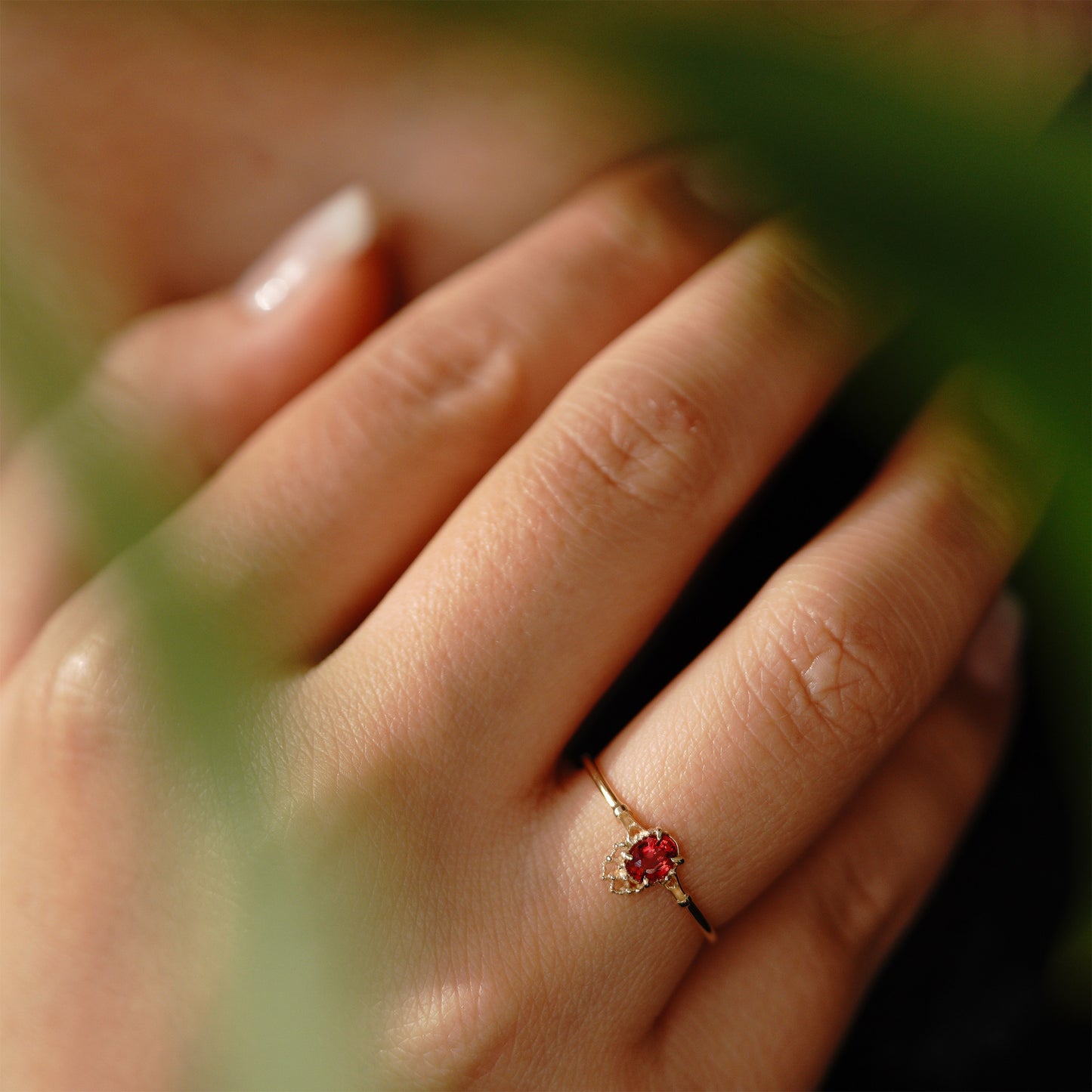 1238 Red sapphire Ring