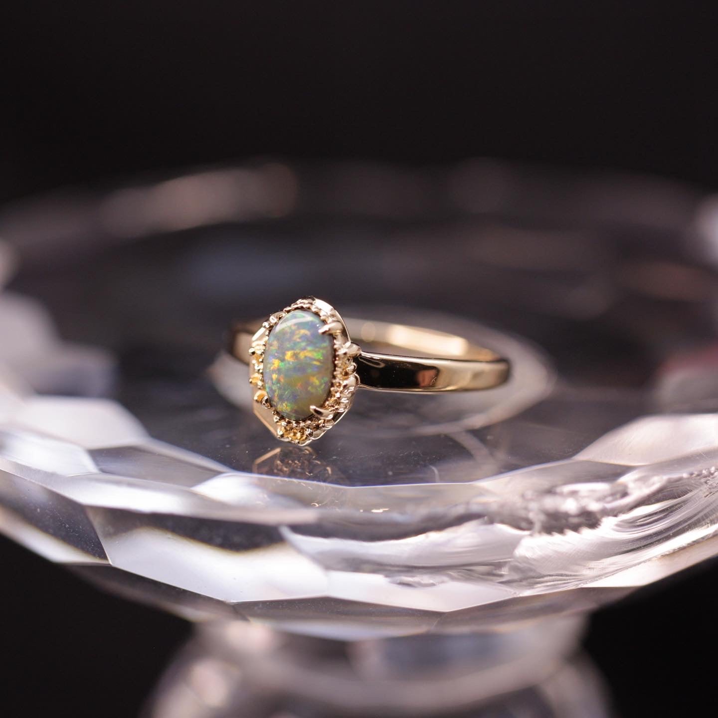 1233 Boulder Opal Ring