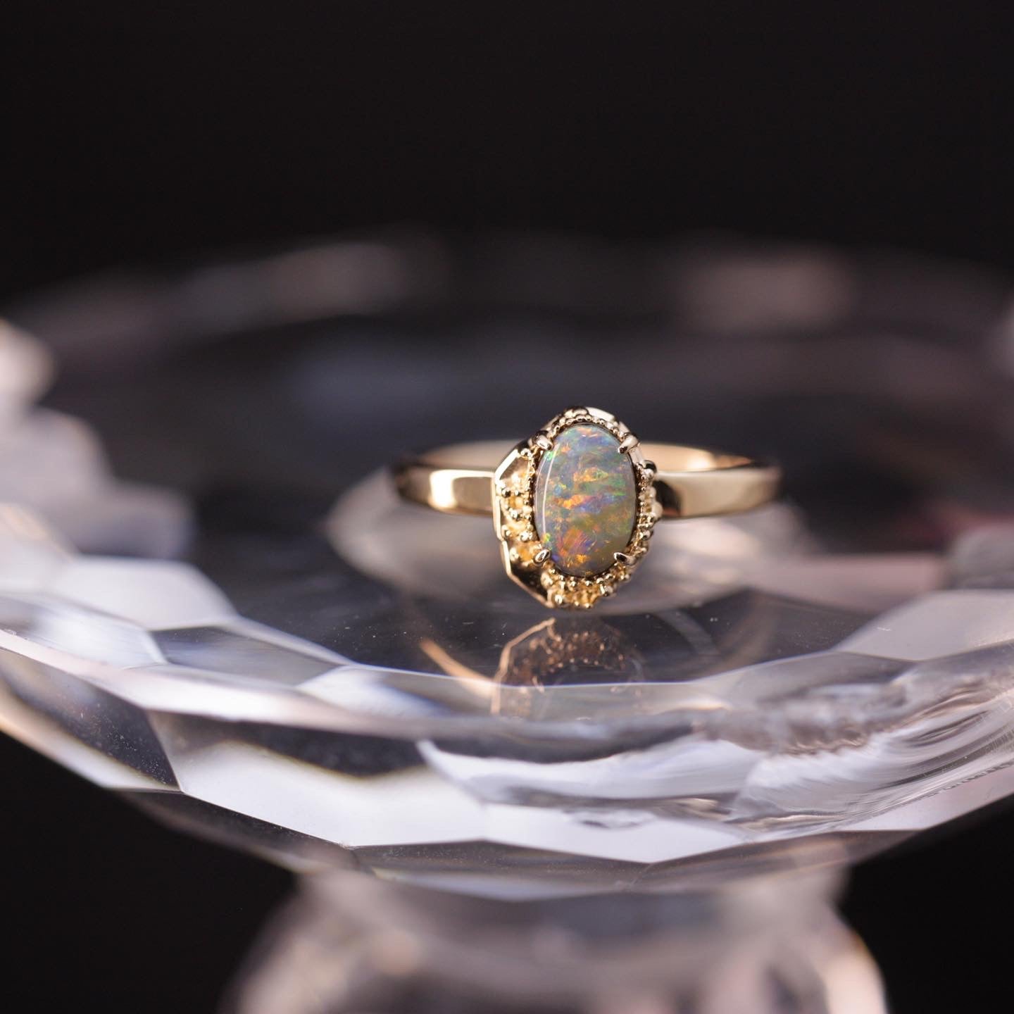 1233 Boulder Opal Ring