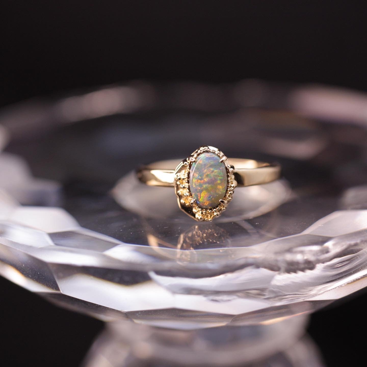 1233 Boulder Opal Ring