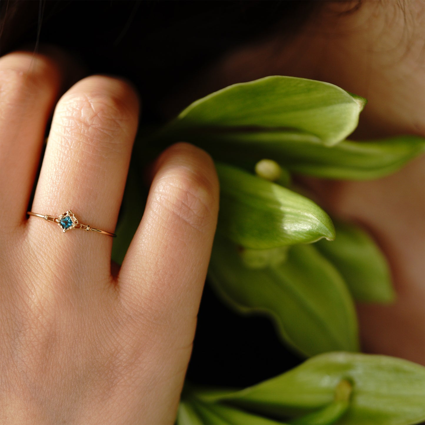 019 Mint blue Tourmaline Ring