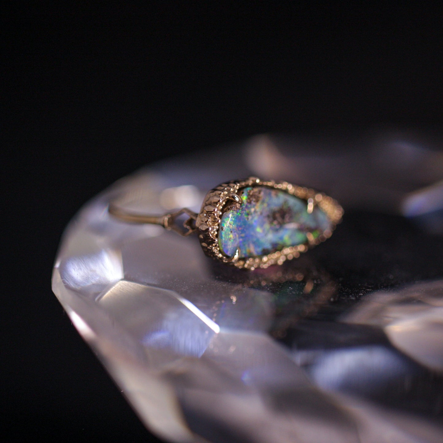 741 Boulder Opal Ring