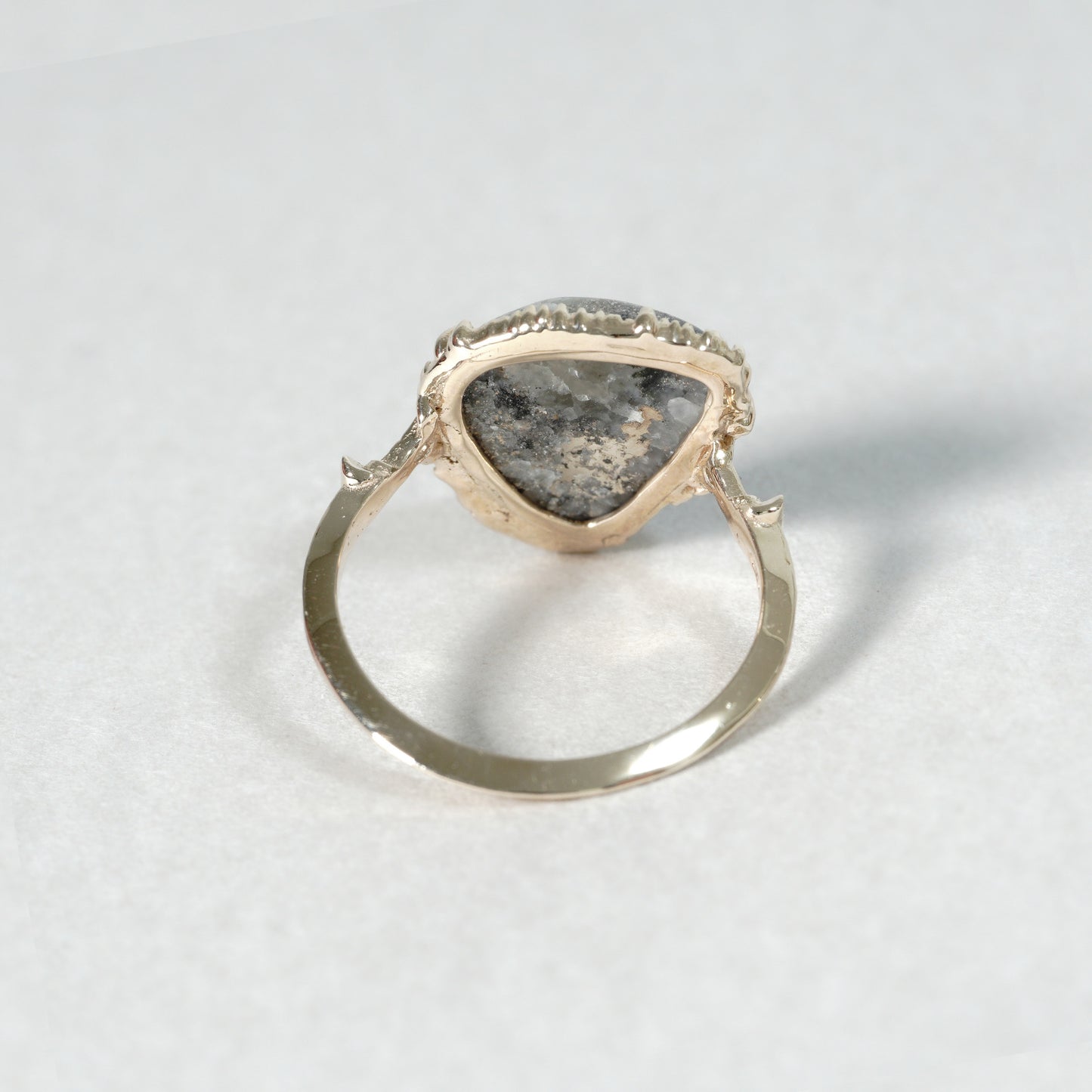 1051 Silver in Quartz Ring