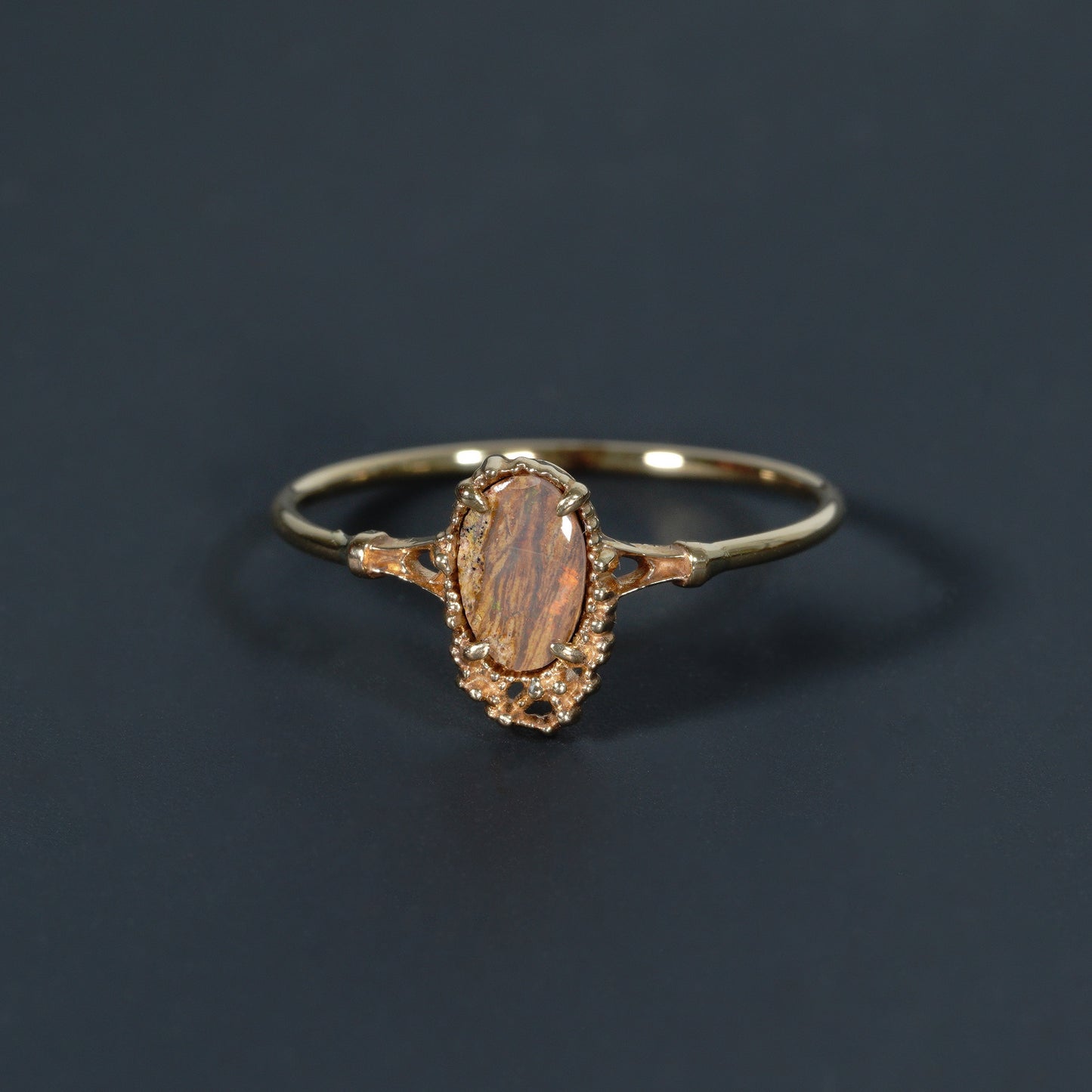 1351 Pipe Opal Ring