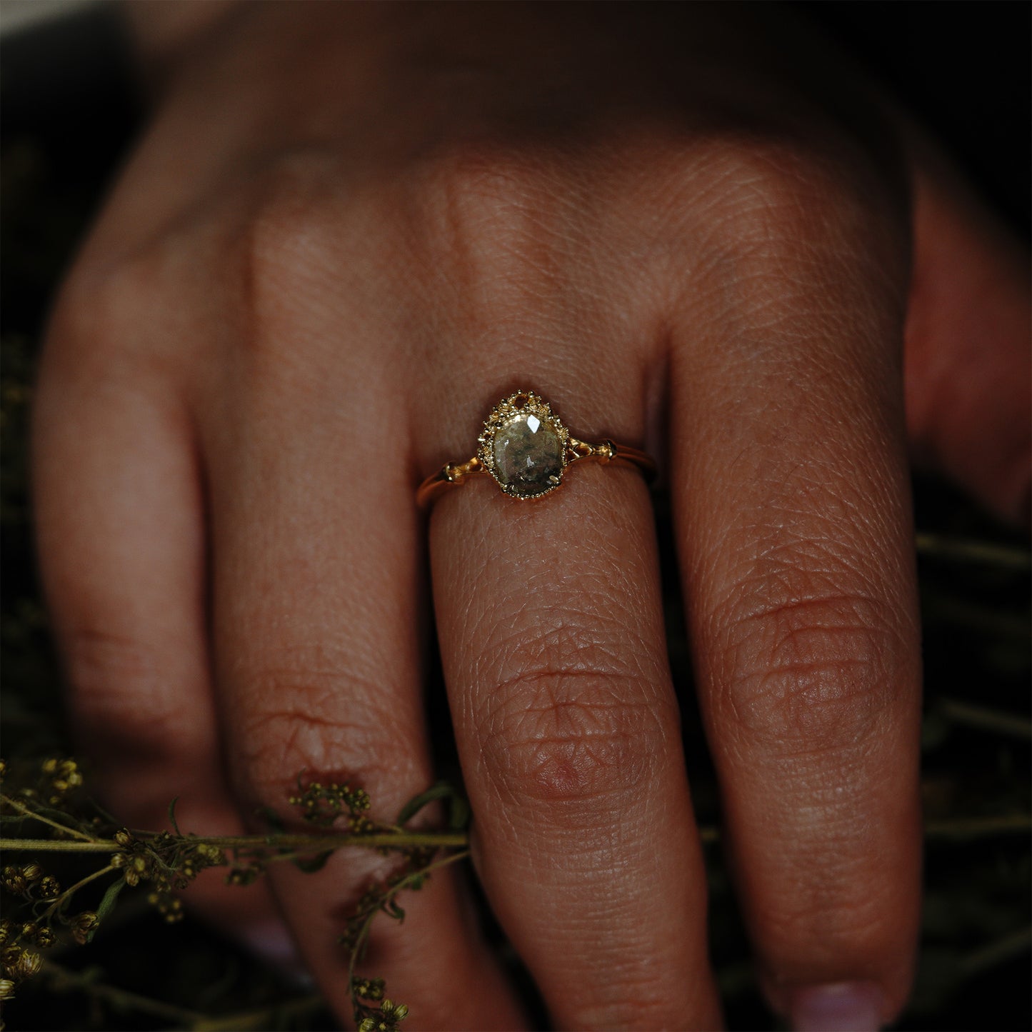 1357 Flatcut Diamond Ring