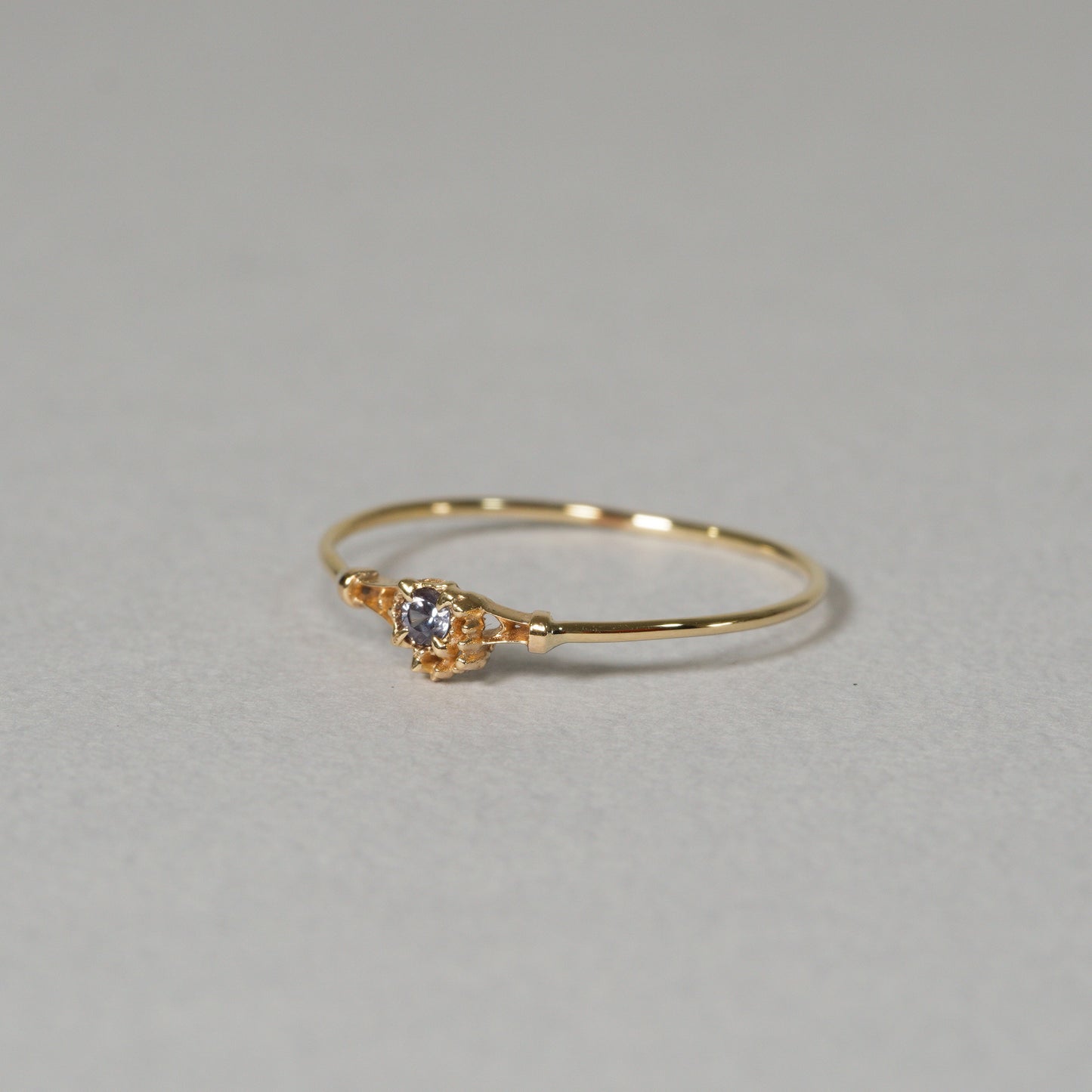 016 Color Change Garnet Ring “THIN LINE”