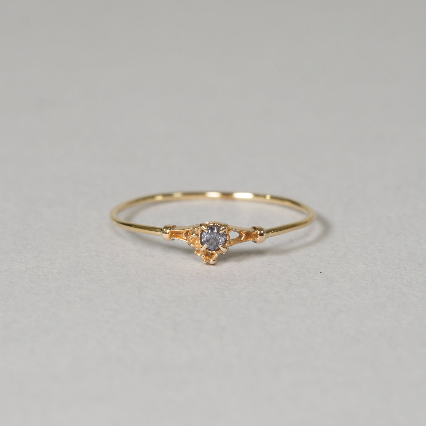 018 Color Change Garnet Ring “THIN LINE”