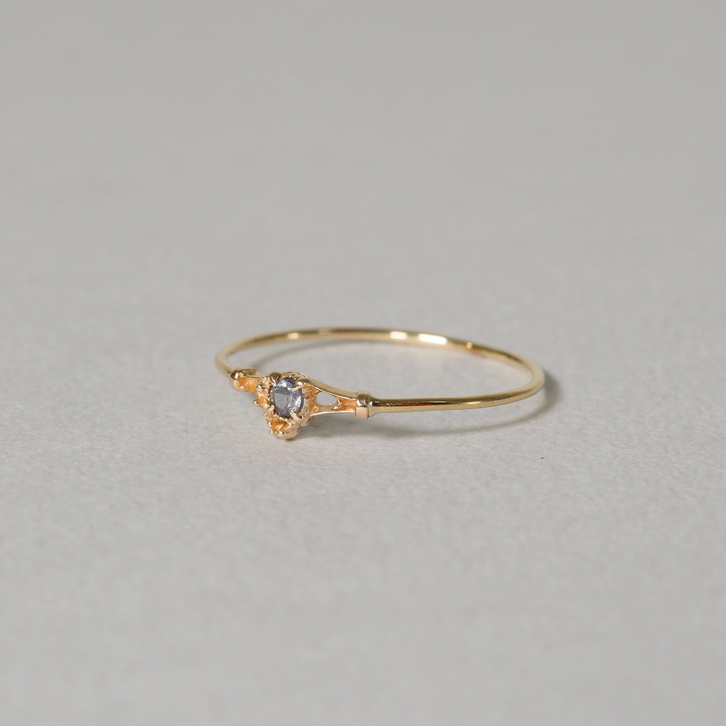 018 Color Change Garnet Ring “THIN LINE”