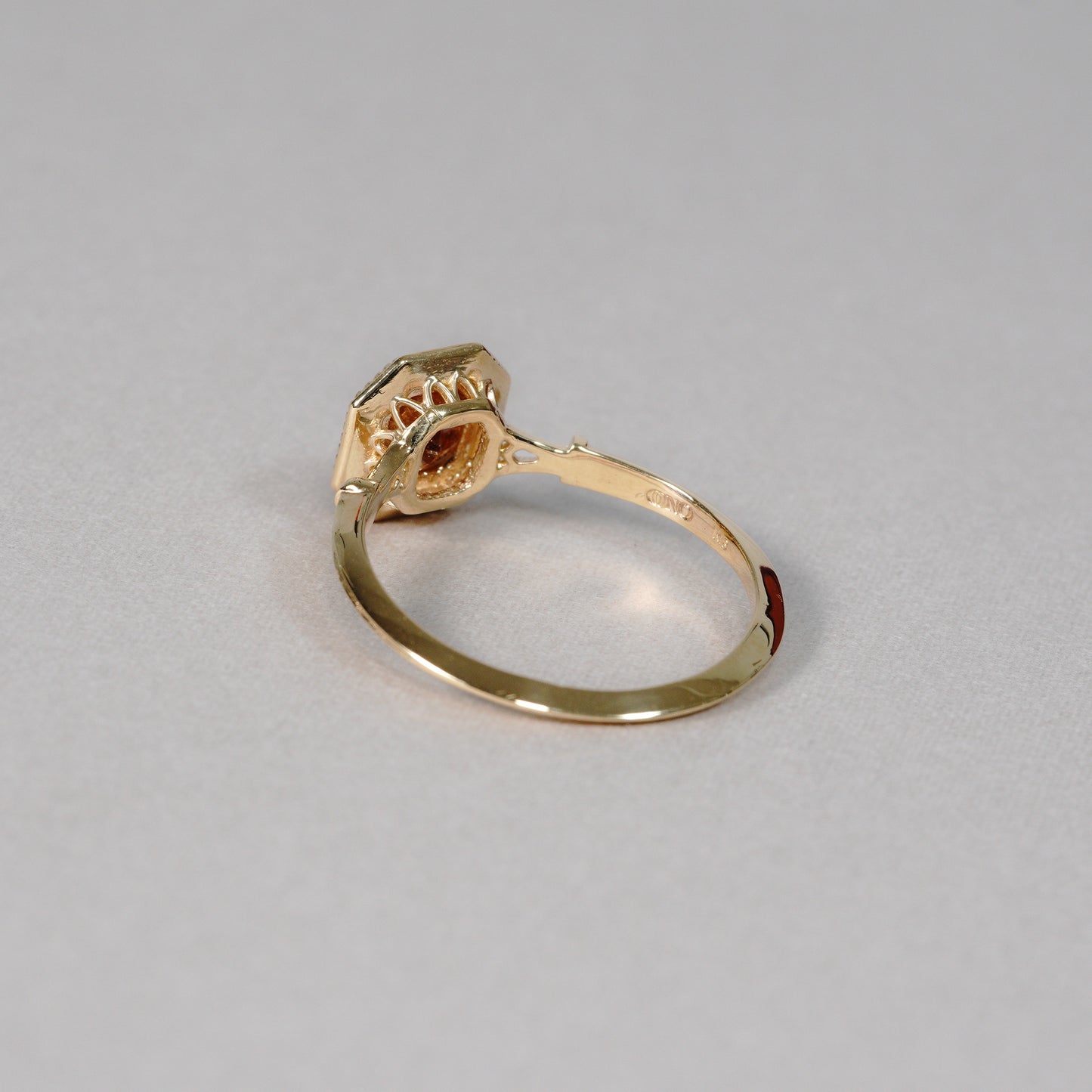 1358 Red inclusion Diamond Ring