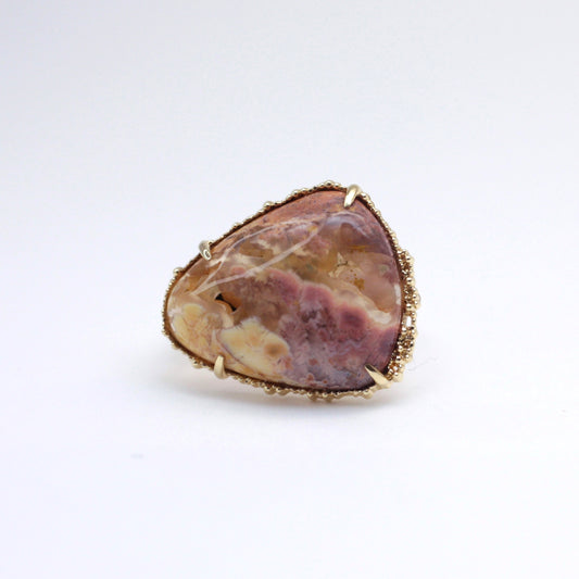 1424 Feather ridge plume Agate K18