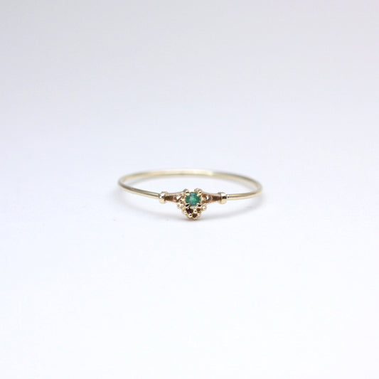 032 Bague Saphir Bleu « THIN LINE »