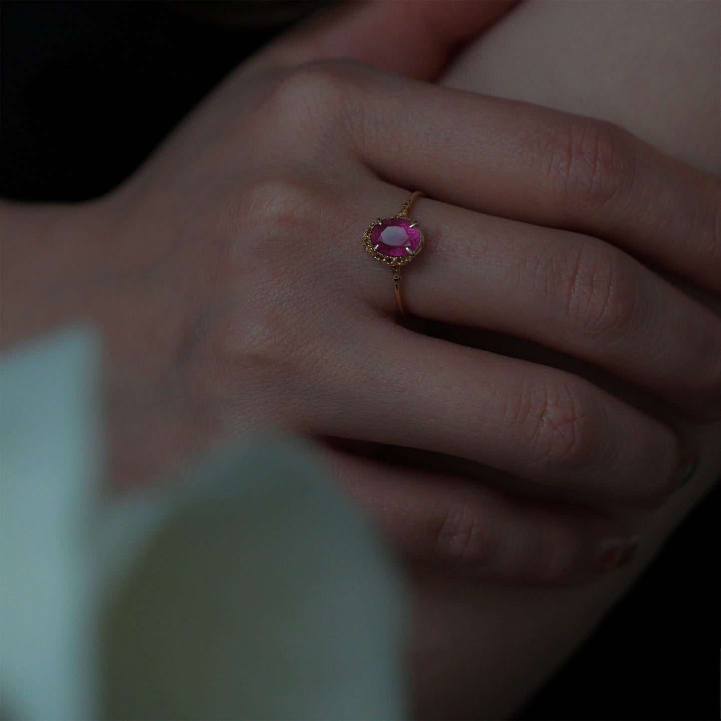 1611 Silky Pink Tourmaline  / Ring