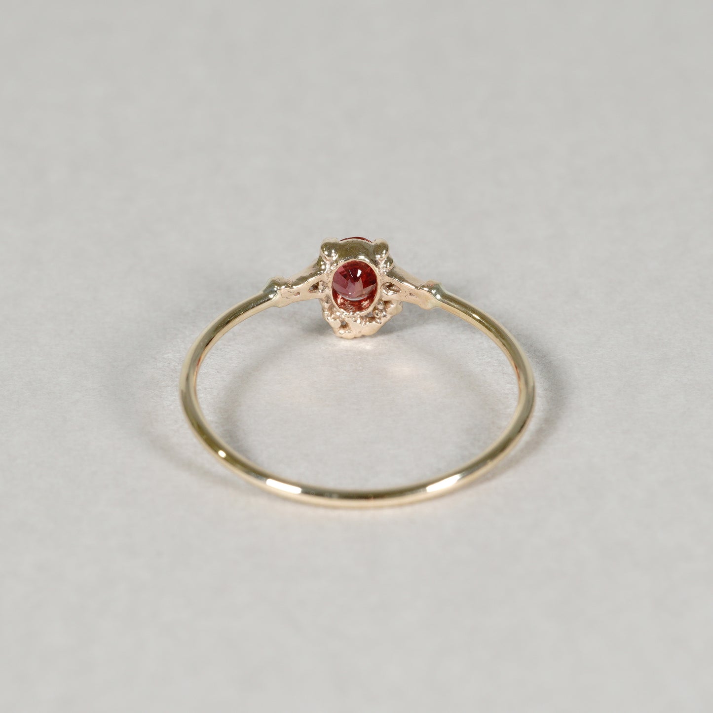 1378 Orange Sapphire Ring