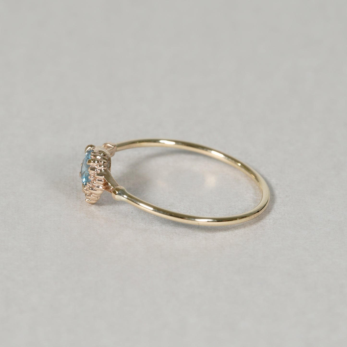 1385 Blue Zircon Ring