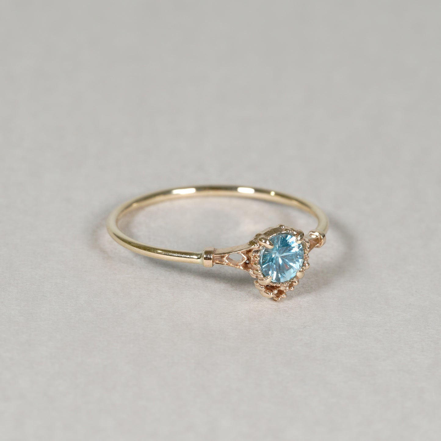 1385 Blue Zircon Ring