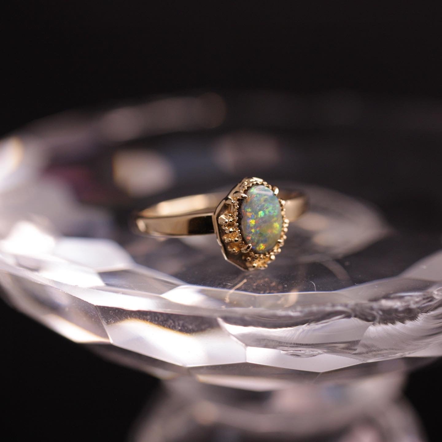 1233 Boulder Opal Ring
