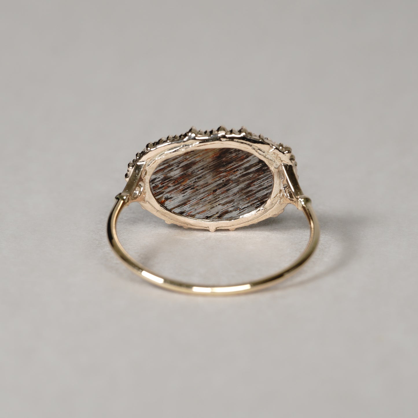 979 Black Fire Moon Stone Ring