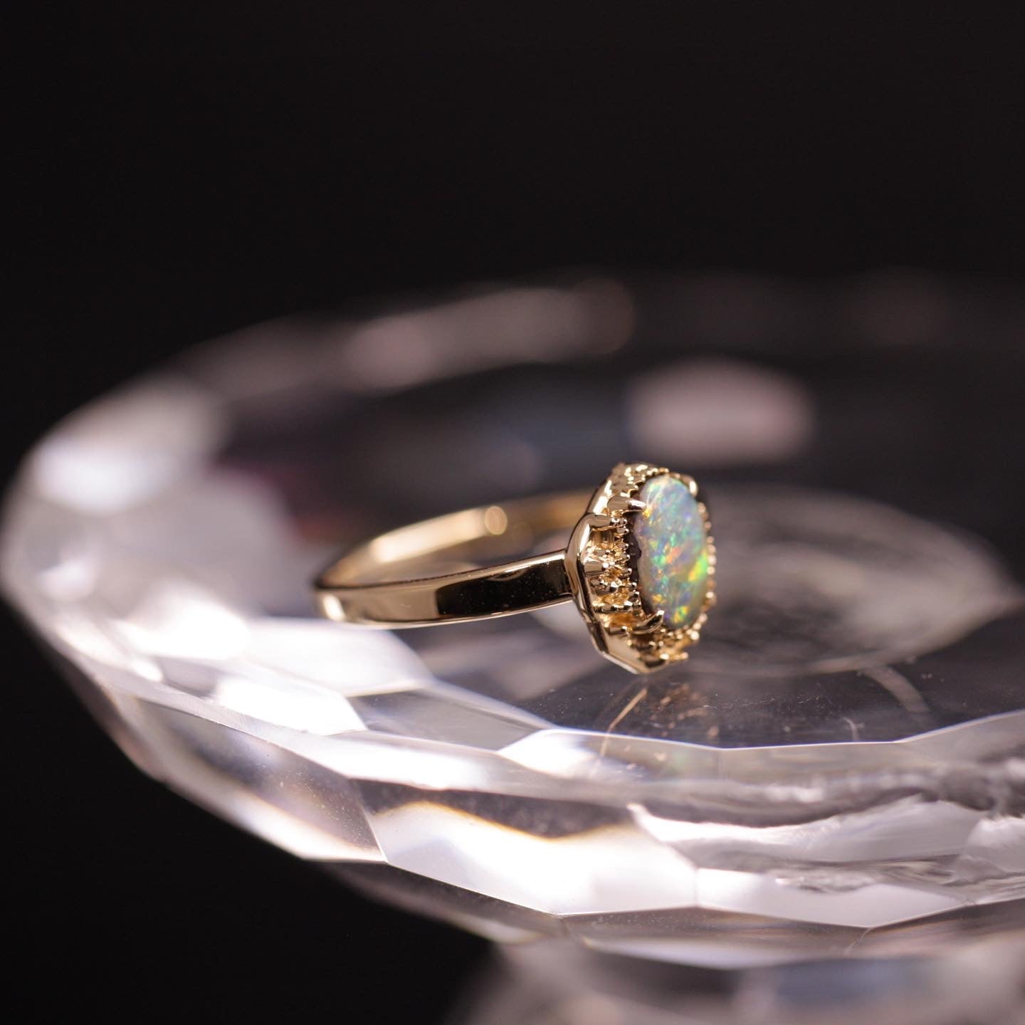 1233 Boulder Opal Ring