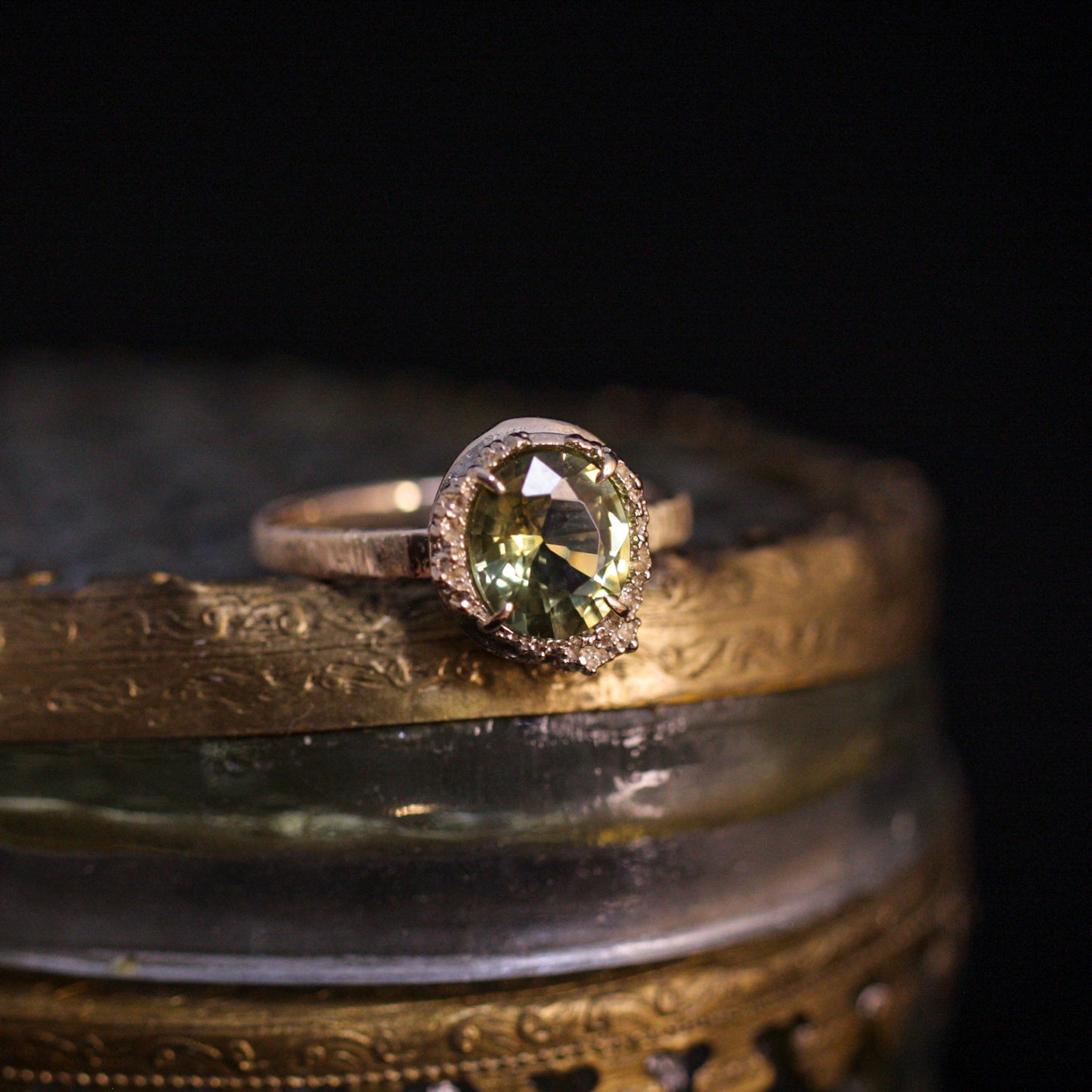 653 Yellow Tourmaline Ring