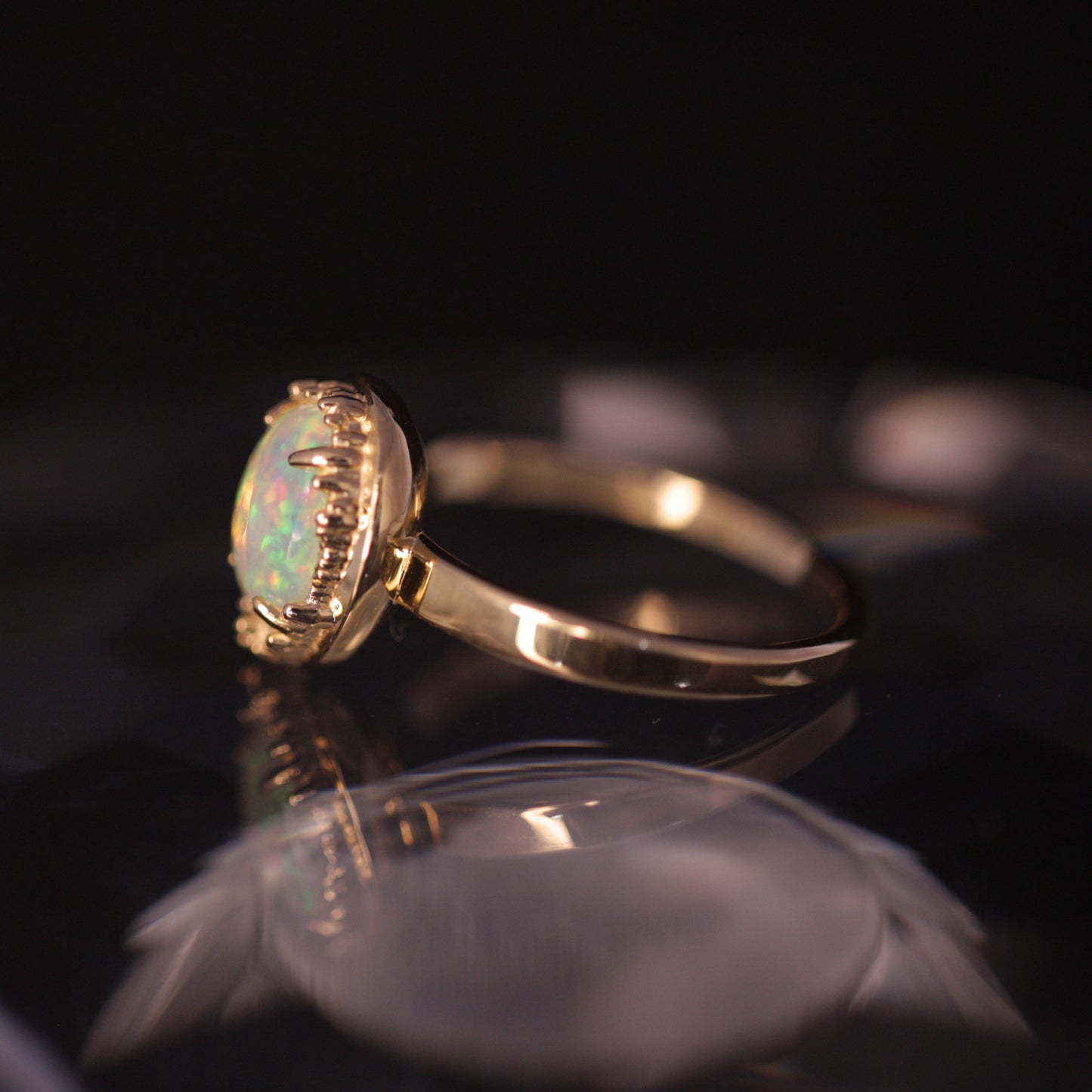 705 Ethiopian Opal Ring