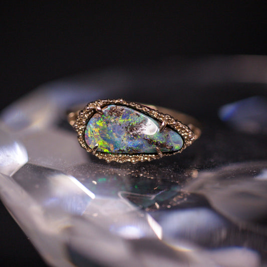 741 Boulder Opal Ring
