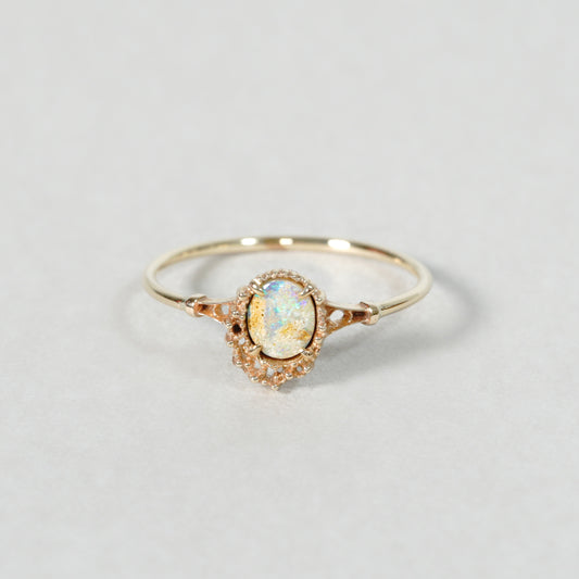 1350 Pipe Opal Ring