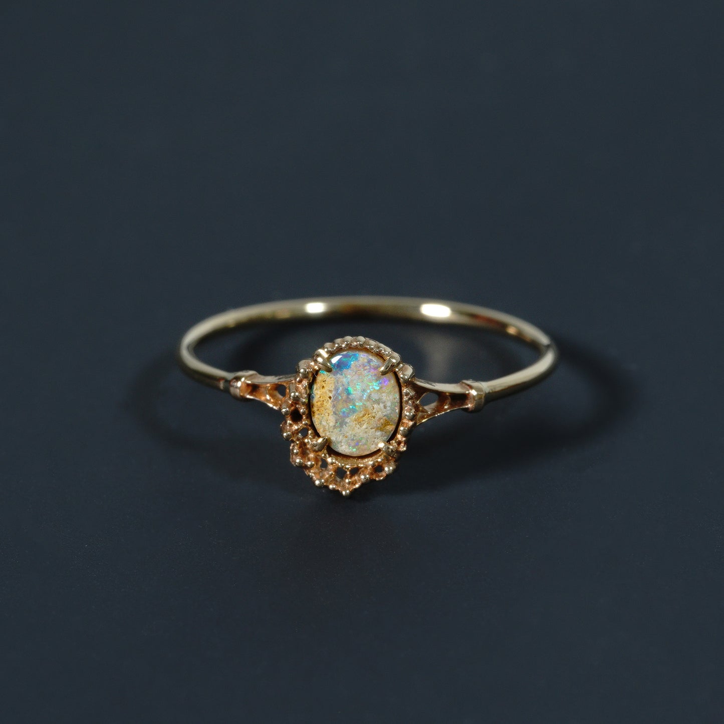 1350 Pipe Opal Ring