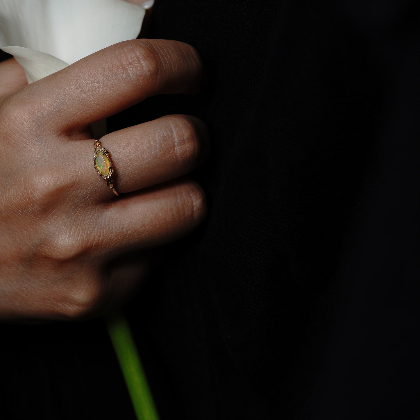 538 Ethiopian Opal Ring