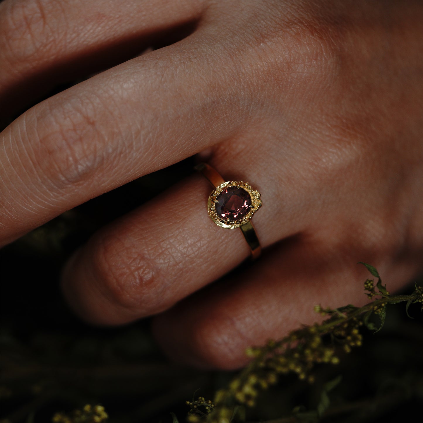 745 Red Spinel Ring