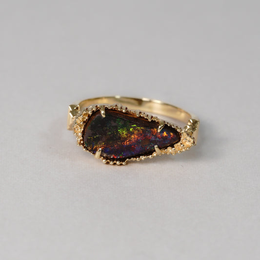 886 Boulder Opal Ring